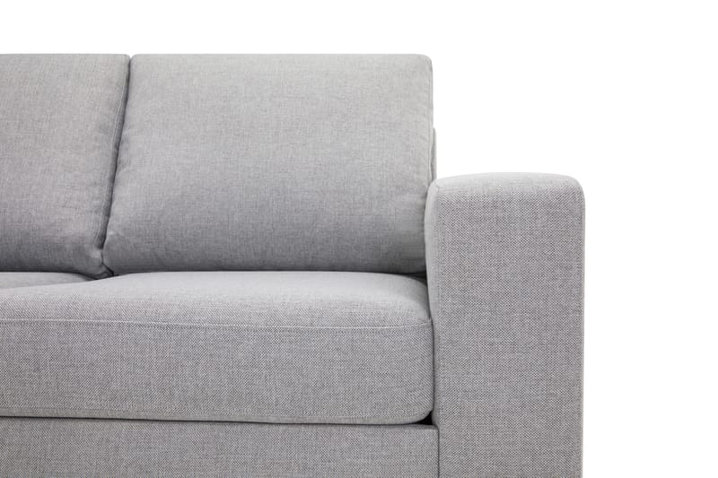 Crazy 5-seters Venstrevendt L-formet Sjeselongsofa i Stoff - Grå - Møbler - Sofaer - Sofa med sjeselong