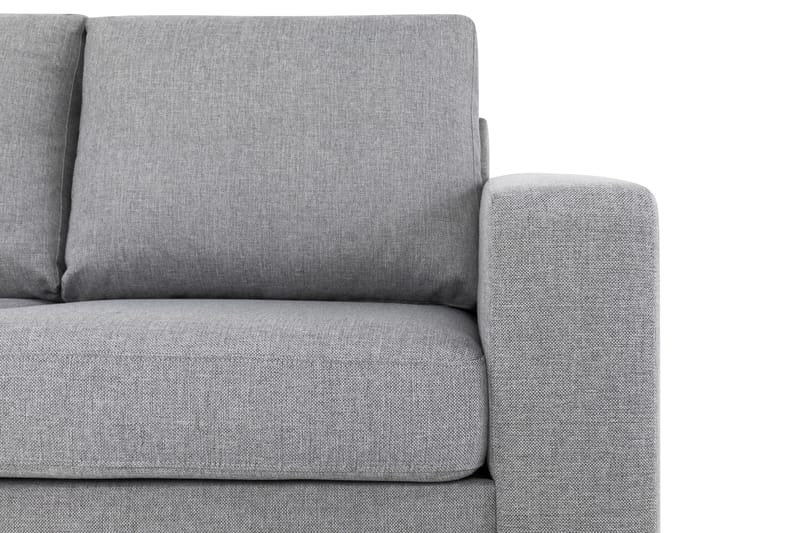 Crazy 5-seters Venstrevendt L-formet Sjeselongsofa i Stoff - Grå - Møbler - Sofaer - Sofa med sjeselong