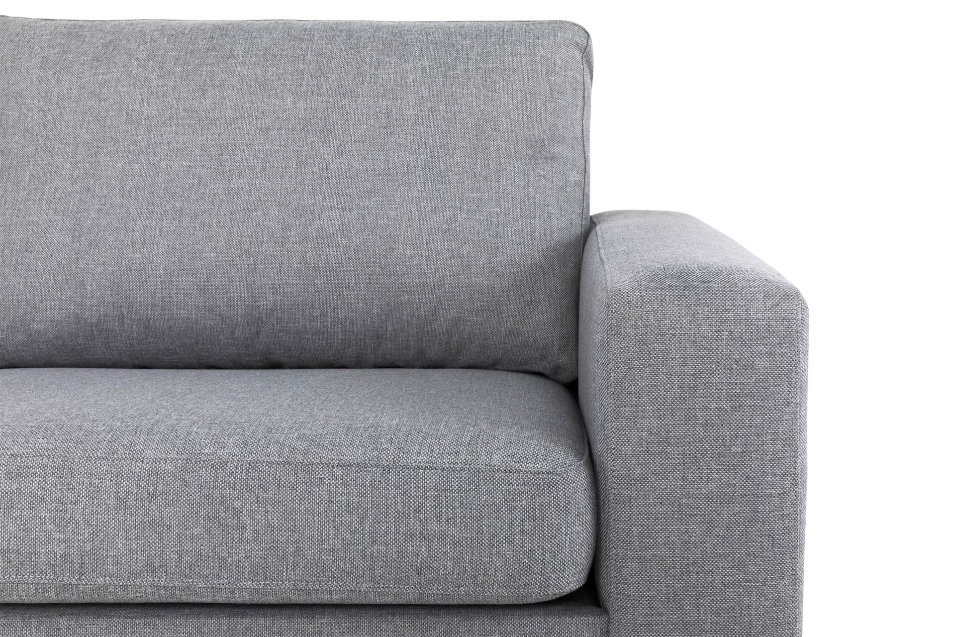 Crazy 5-seters Venstrevendt L-formet Sjeselongsofa i Stoff - Grå - Møbler - Sofaer - Sofa med sjeselong