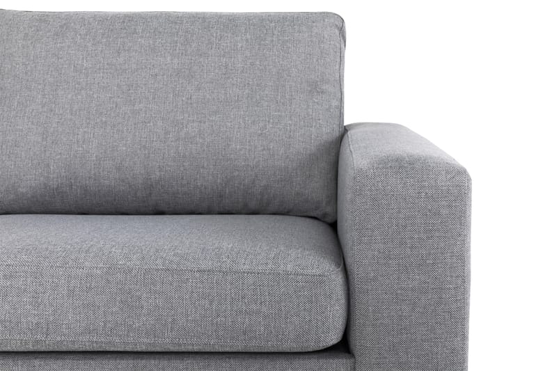Crazy 5-seters Venstrevendt L-formet Sjeselongsofa i Stoff - Grå - Møbler - Sofaer - Sofa med sjeselong