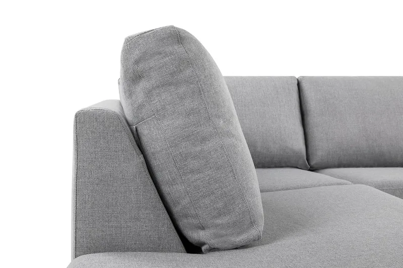 Crazy 5-seters Venstrevendt L-formet Sjeselongsofa i Stoff - Grå - Møbler - Sofaer - Sofa med sjeselong - 4 seters sofa med divan