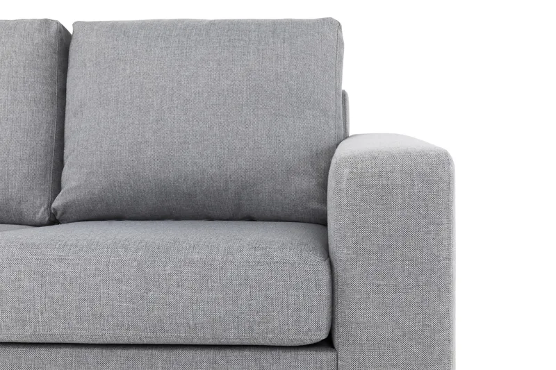 Crazy 5-seters Venstrevendt L-formet Sjeselongsofa i Stoff - Grå - Møbler - Sofaer - Sofa med sjeselong - 4 seters sofa med divan