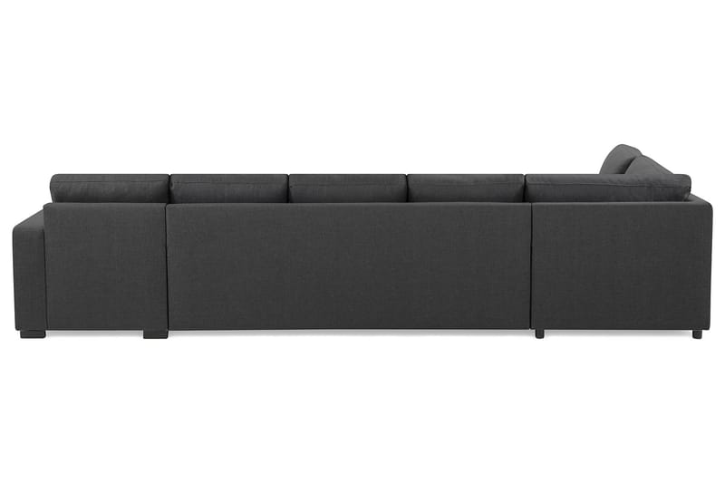Crazy 5-seters Venstrevendt L-formet Sjeselongsofa i Stoff - Mørk grå - Møbler - Sofaer - Sofa med sjeselong