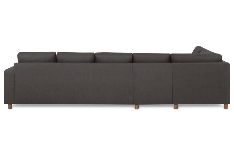 Crazy 5-seters Venstrevendt L-formet Sjeselongsofa i Stoff - Mørk grå - Møbler - Sofaer - Sofa med sjeselong
