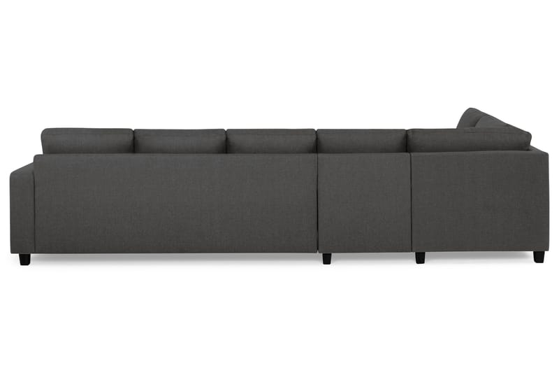Crazy 5-seters Venstrevendt L-formet Sjeselongsofa i Stoff - Mørk grå - Møbler - Sofaer - Sofa med sjeselong