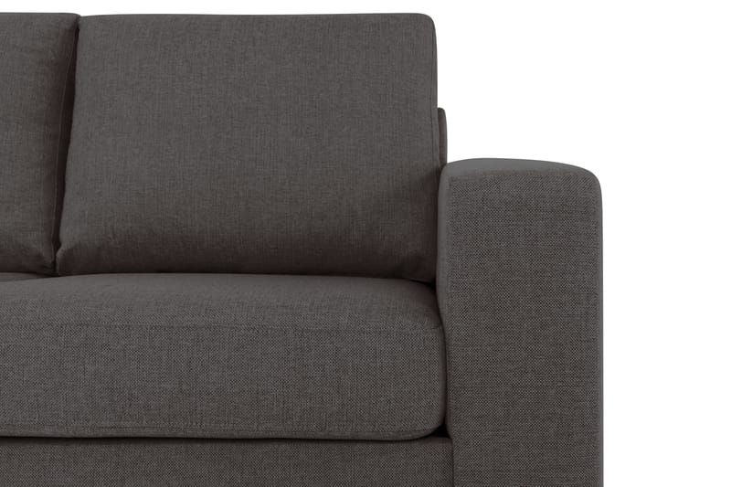 Crazy 5-seters Venstrevendt L-formet Sjeselongsofa i Stoff - Mørk grå - Møbler - Sofaer - Sofa med sjeselong