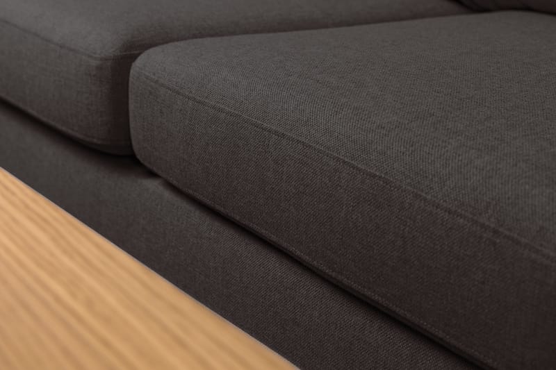 Crazy 5-seters Venstrevendt L-formet Sjeselongsofa i Stoff - Mørk grå - Møbler - Sofaer - Sofa med sjeselong