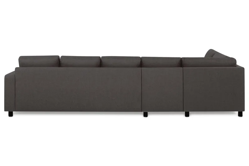 Crazy 5-seters Venstrevendt L-formet Sjeselongsofa i Stoff - Mørk grå - Møbler - Sofaer - Sofa med sjeselong - 4 seters sofa med divan
