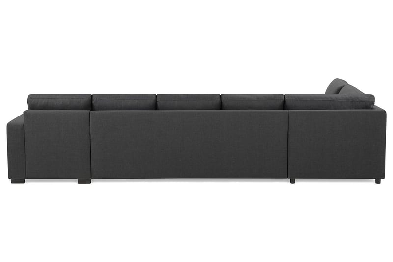 Crazy 5-seters Venstrevendt L-formet Sjeselongsofa i Stoff - Mørk grå - Møbler - Sofaer - Sofa med sjeselong - 4 seters sofa med divan