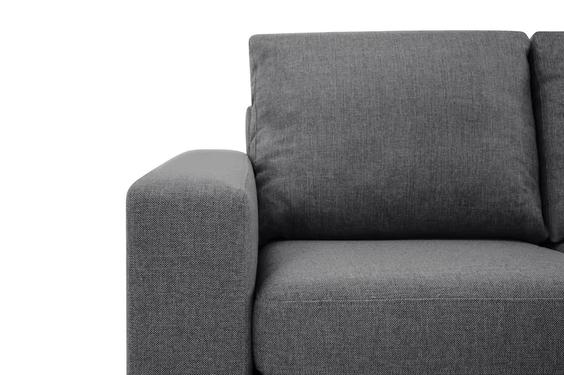 Crazy Limited Edition 4-seters Høyrevendt L-formet Sjeselongsofa i Stoff - Mørk grå - Møbler - Sofaer - Sofa med sjeselong