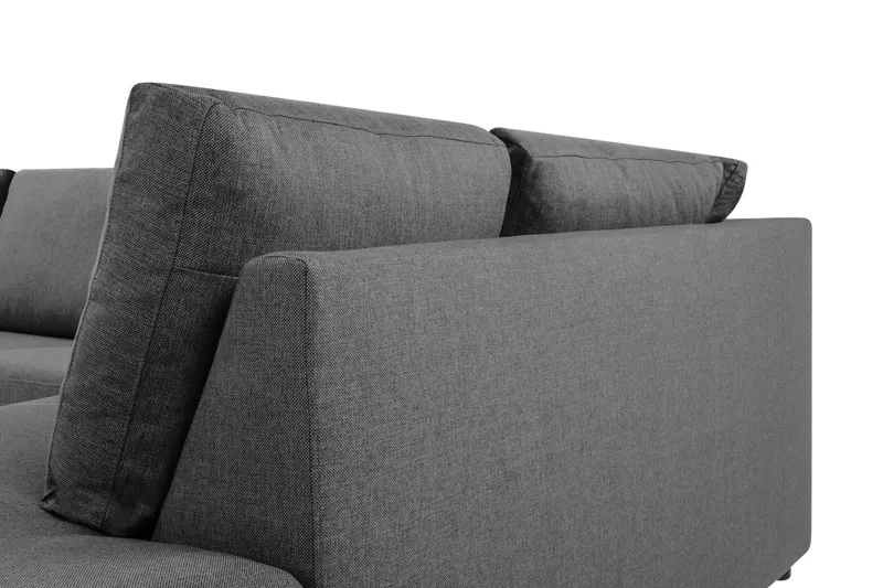 Crazy Limited Edition 4-seters Høyrevendt L-formet Sjeselongsofa i Stoff - Mørk grå - Møbler - Sofaer - Sofa med sjeselong
