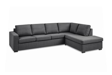Crazy Limited Edition 4-seters Høyrevendt L-formet Sjeselongsofa i Stoff - Mørk grå - Møbler - Sofaer - Sofa med sjeselong