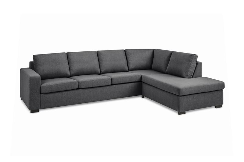 Crazy Limited Edition 4-seters Høyrevendt L-formet Sjeselongsofa i Stoff - Mørk grå - Møbler - Sofaer - Sofa med sjeselong