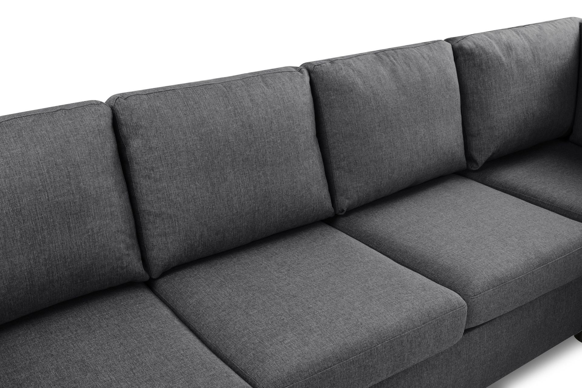 Crazy Limited Edition 4-seters Høyrevendt L-formet Sjeselongsofa i Stoff - Mørk grå - Møbler - Sofaer - Sofa med sjeselong
