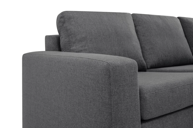 Crazy Limited Edition 4-seters Høyrevendt L-formet Sjeselongsofa i Stoff - Mørk grå - Møbler - Sofaer - Sofa med sjeselong