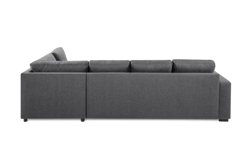Crazy Limited Edition 4-seters Høyrevendt L-formet Sjeselongsofa i Stoff - Mørk grå - Møbler - Sofaer - Sofa med sjeselong