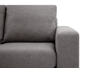 Crazy Limited Edition 4-seters Venstrevendt L-formet Dyp Sjeselongsofa i Stoff - Grå - Møbler - Sofaer - Sofa med sjeselong - 4 seters sofa med divan