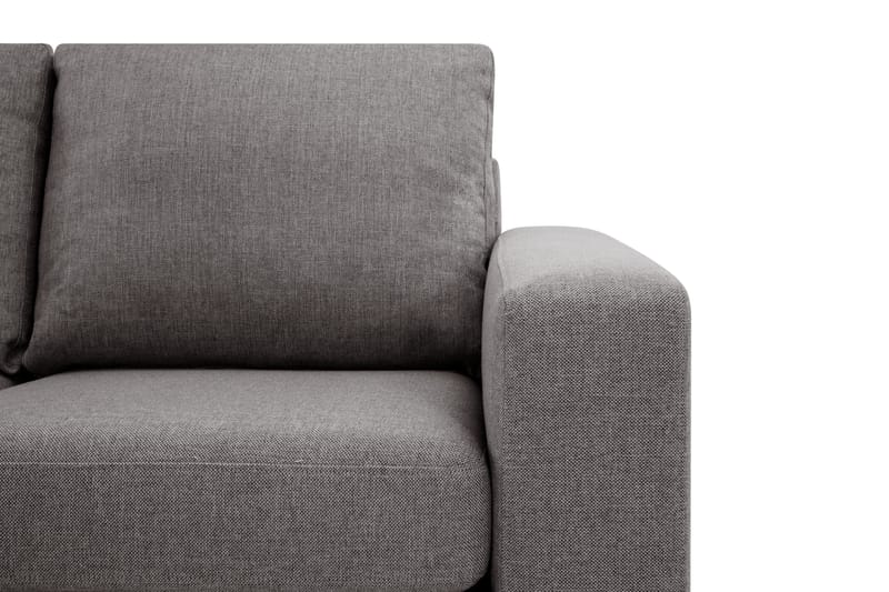 Crazy Limited Edition 4-seters Venstrevendt L-formet Dyp Sjeselongsofa i Stoff - Grå - Møbler - Sofaer - Sofa med sjeselong - 4 seters sofa med divan