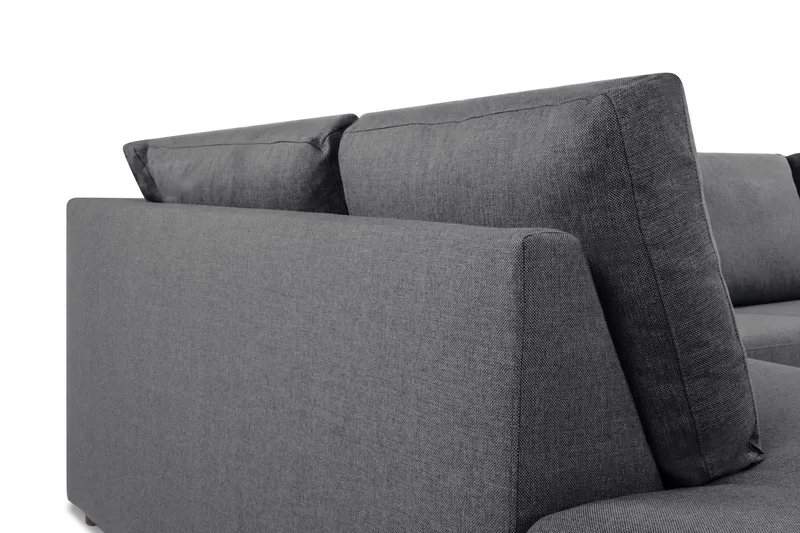 Crazy Limited Edition 4-seters Venstrevendt L-formet Sjeselongsofa i Stoff - Mørk grå - Møbler - Sofaer - Sofa med sjeselong