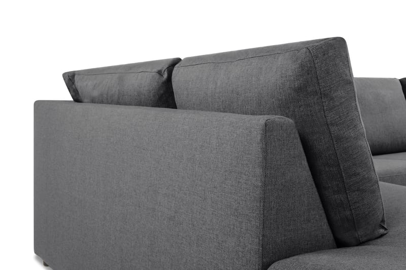 Crazy Limited Edition 4-seters Venstrevendt L-formet Sjeselongsofa i Stoff - Mørk grå - Møbler - Sofaer - Sofa med sjeselong