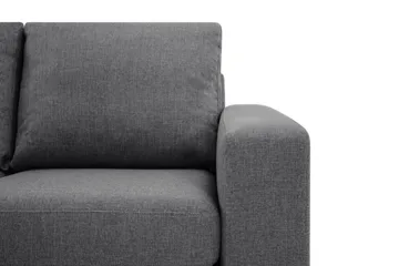 Crazy Limited Edition 4-seters Venstrevendt L-formet Sjeselongsofa i Stoff - Mørkegrå - Møbler - Sofaer - Sofa med sjeselong