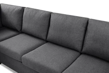 Crazy Limited Edition 4-seters Venstrevendt L-formet Sjeselongsofa i Stoff - Mørkegrå - Møbler - Sofaer - Sofa med sjeselong
