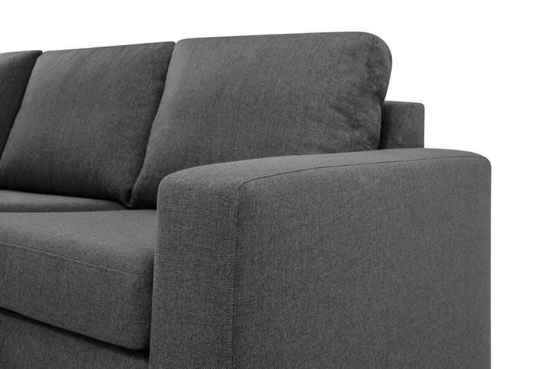 Crazy Limited Edition 4-seters Venstrevendt L-formet Sjeselongsofa i Stoff - Mørkegrå - Møbler - Sofaer - Sofa med sjeselong