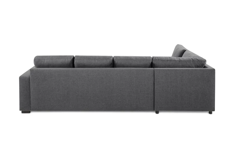 Crazy Limited Edition 4-seters Venstrevendt L-formet Sjeselongsofa i Stoff - Mørkegrå - Møbler - Sofaer - Sofa med sjeselong