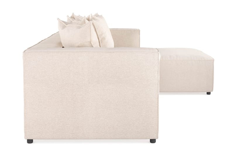 Cubo 4-seters Dyp Modulsofa med Divan i Stoff - Beige - Møbler - Sofaer - Sofa med sjeselong