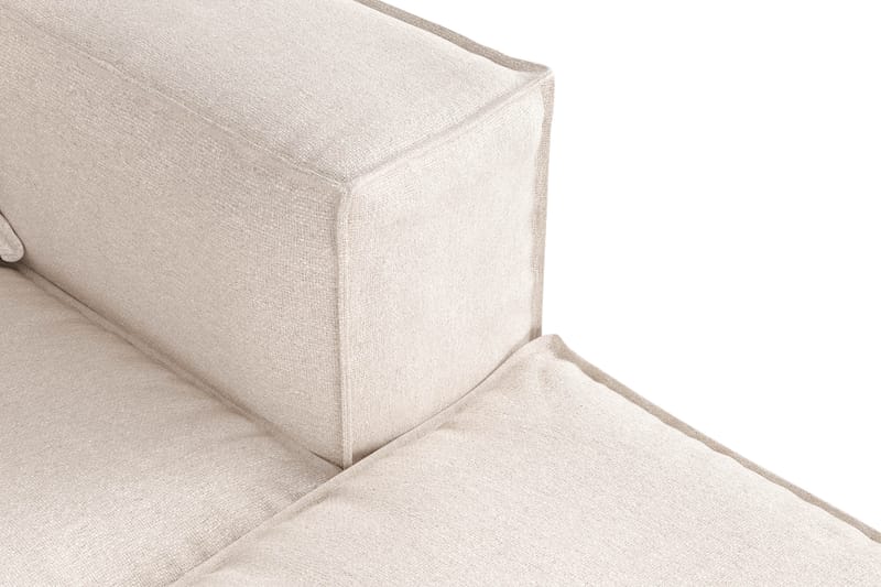 Cubo 4-seters Dyp Modulsofa med Divan i Stoff - Beige - Møbler - Sofaer - Sofa med sjeselong - 3 seters sofa med divan