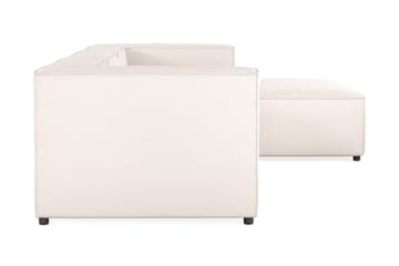 Cubo 4-seters Vendbar L-formet Dyp Modulsofa med Divan i Stoff - Hvit - Møbler - Sofaer - Sofa med sjeselong