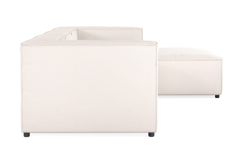 Cubo 4-seters Vendbar L-formet Dyp Modulsofa med Divan i Stoff - Hvit - Møbler - Sofaer - Sofa med sjeselong