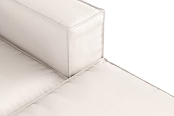 Cubo 4-seters Vendbar L-formet Dyp Modulsofa med Divan i Stoff - Hvit - Møbler - Sofaer - Sofa med sjeselong