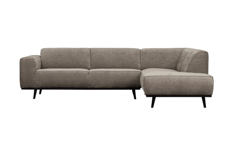 Deansh 3-seters Sofa med Sjeselong Høyre - Mørkebeige - Møbler - Sofaer - Sofa med sjeselong