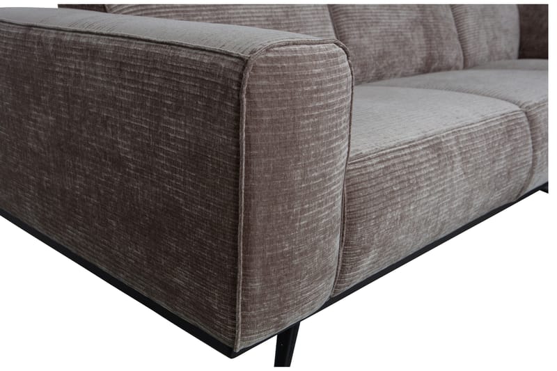 Deansh 3-seters Sofa med Sjeselong Høyre - Taupe - Møbler - Sofaer - Sofa med sjeselong