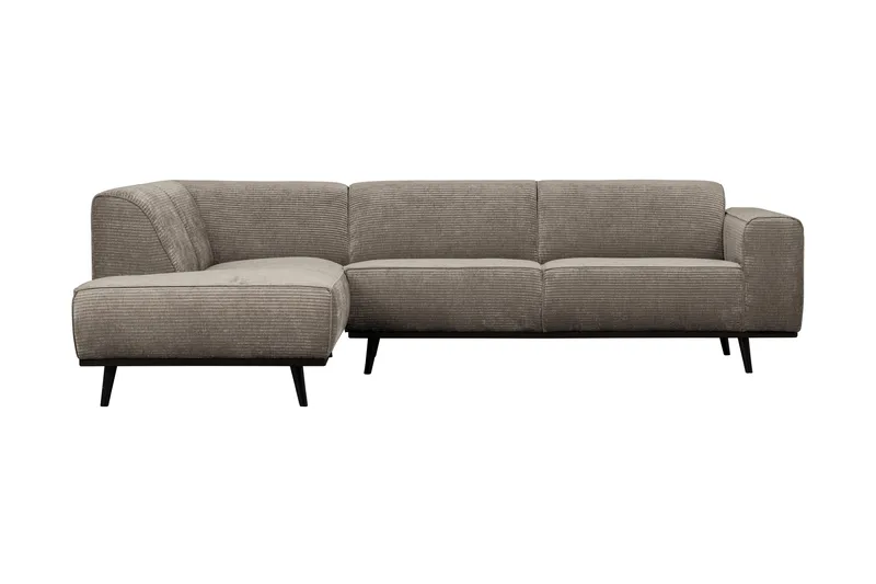 Deansh 3-seters Sofa med Sjeselong Venstre - Mørkebeige - Møbler - Sofaer - Sofa med sjeselong