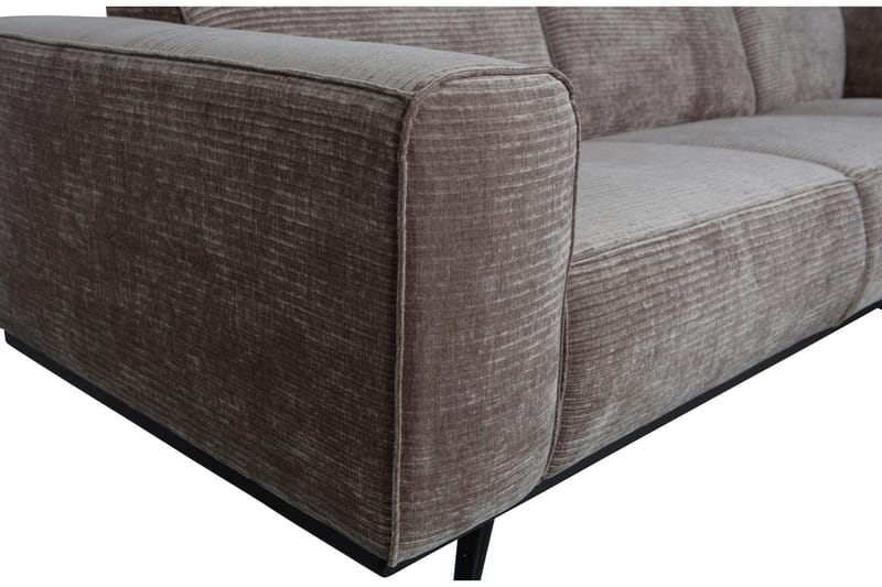 Deansh 3-seters Sofa med Sjeselong Venstre - Taupe - Møbler - Sofaer - Sofa med sjeselong