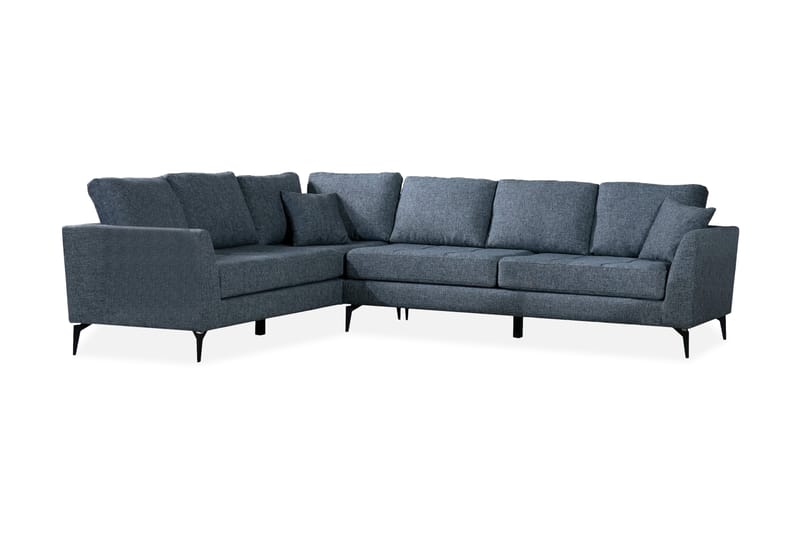 Destinye Hjørnesofa med Divan Venstre - Grå - Møbler - Sofaer - Sofa med sjeselong