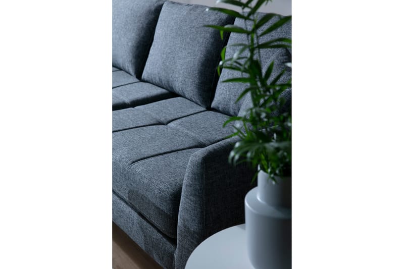 Destinye Hjørnesofa med Divan Venstre - Grå - Møbler - Sofaer - Sofa med sjeselong