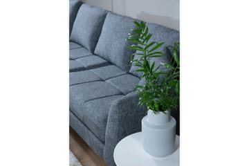 Destinye Hjørnesofa med Divan Venstre - Grå - Møbler - Sofaer - Hjørnesofa