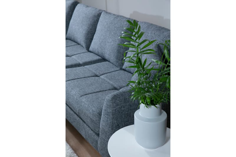 Destinye Hjørnesofa med Divan Venstre - Grå - Møbler - Sofaer - Sofa med sjeselong