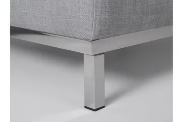 Dugard 3-seter Dyp L-formet Hjørnesofa med Sjeselong i Stoff - Grå - Møbler - Sofaer - Sofa med sjeselong