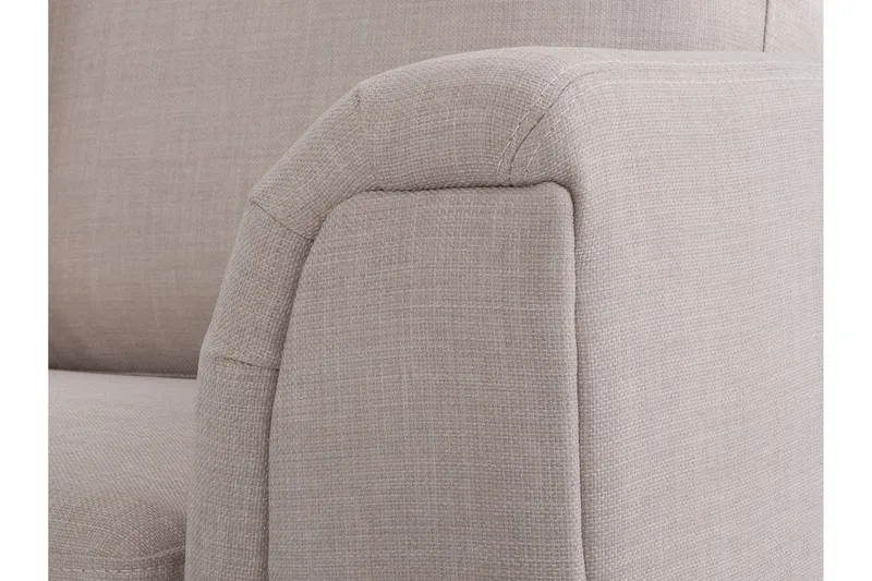 Dugard Hjørnesofa Høyre + Fotskammel - Beige - Møbler - Sofaer - Sofa med sjeselong