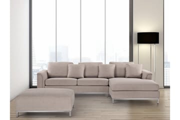 Dugard Hjørnesofa Venstre - Beige - Møbler - Sofaer - Sofa med sjeselong
