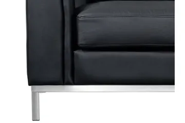 Dugard Hjørnesofa Venstre - Svart/Lær - Møbler - Sofaer - Sofa med sjeselong