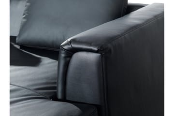 Dugard Hjørnesofa Venstre - Svart/Lær - Møbler - Sofaer - Sofa med sjeselong