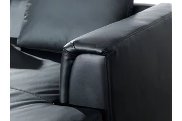 Dugard Hjørnesofa Venstre - Svart/Lær - Møbler - Sofaer - Sofa med sjeselong