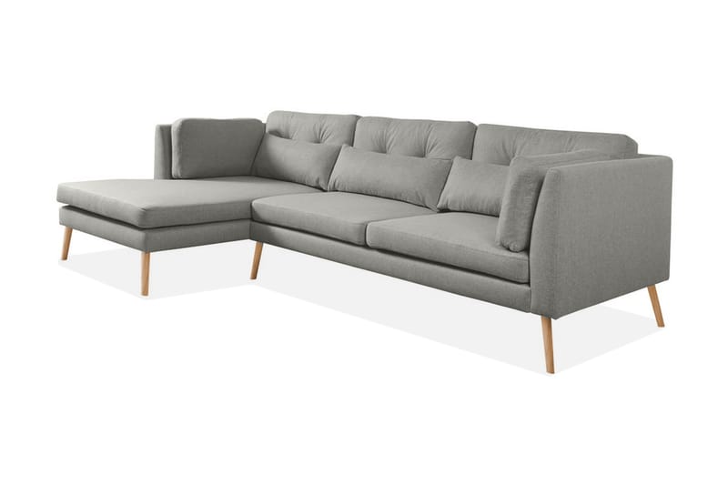 Dunmyre Hjørnesofa Venstre - Grå - Møbler - Sofaer - Sofa med sjeselong