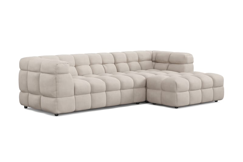 Elise 3-seters Sofa med Sjeselong Høyre - Beige - Møbler - Sofaer - Sofa med sjeselong