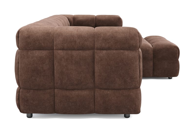 Elise 3-seters Sofa med Sjeselong Høyre - Brun - Møbler - Sofaer - Sofa med sjeselong